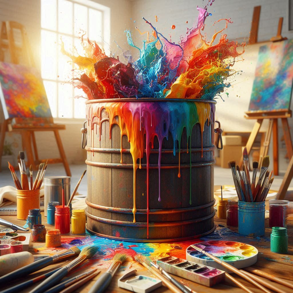 Barril de pintura