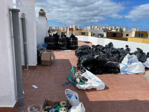 Retirada de amianto proceso de recogida